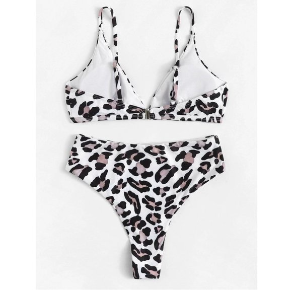🏝🐆 Leopard High Waist Bikini - Picture 2 of 5